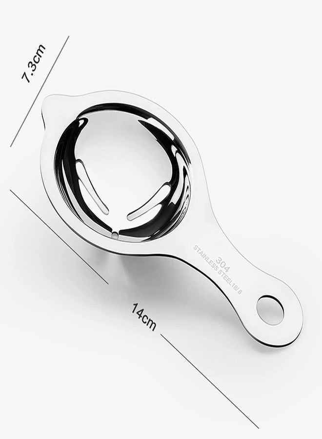 Trifecta Stainless Steel Egg White Separator Tools Eggs Yolk Filter Gadgets Kitchen Accessories Separating Funnel Spoon Egg Divider Tool Breakfast Kitchen Tool Sieve Filter Egg Sieve (1) - Image 5